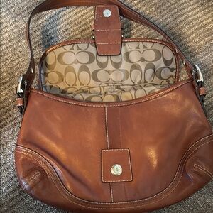 Coach Brown Leather Shoulder Bag
